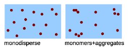 colloidal picture of coexistence of protein monomers and aggregates