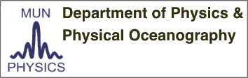 Memorial University of Newfoundland Physics & Physical Oceanography logo