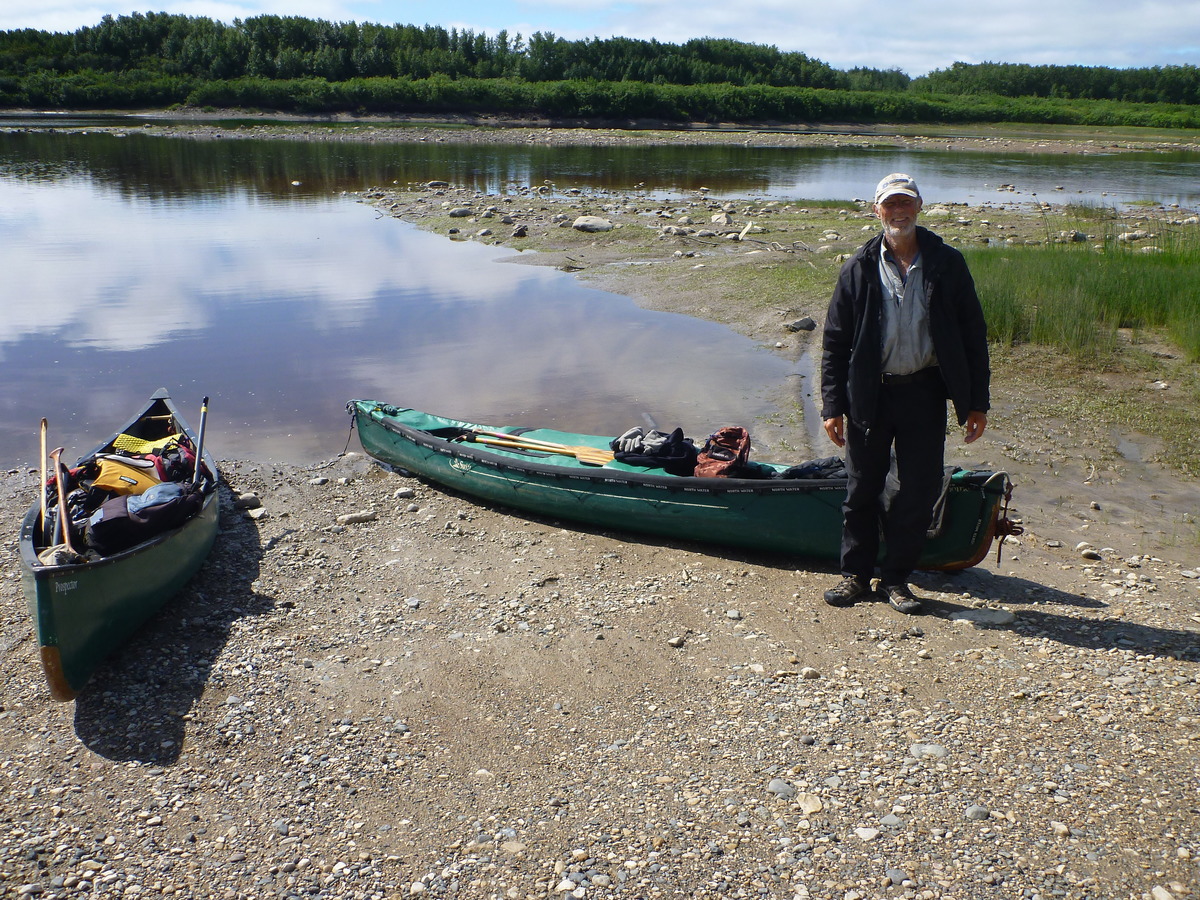  End of the trip with my paddling partner Frank