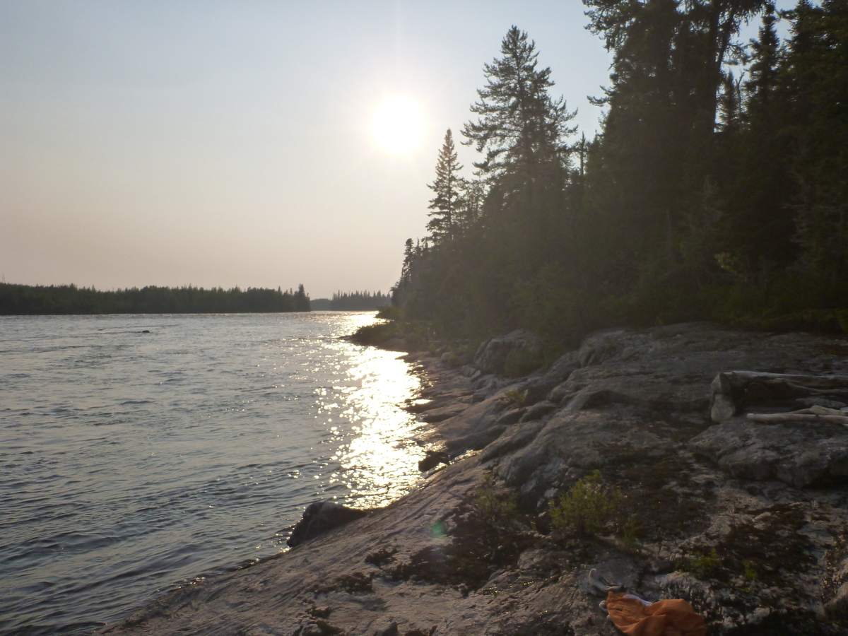  Upstream from a campsite soon after the junction of the North and South Attawapiskat river branches